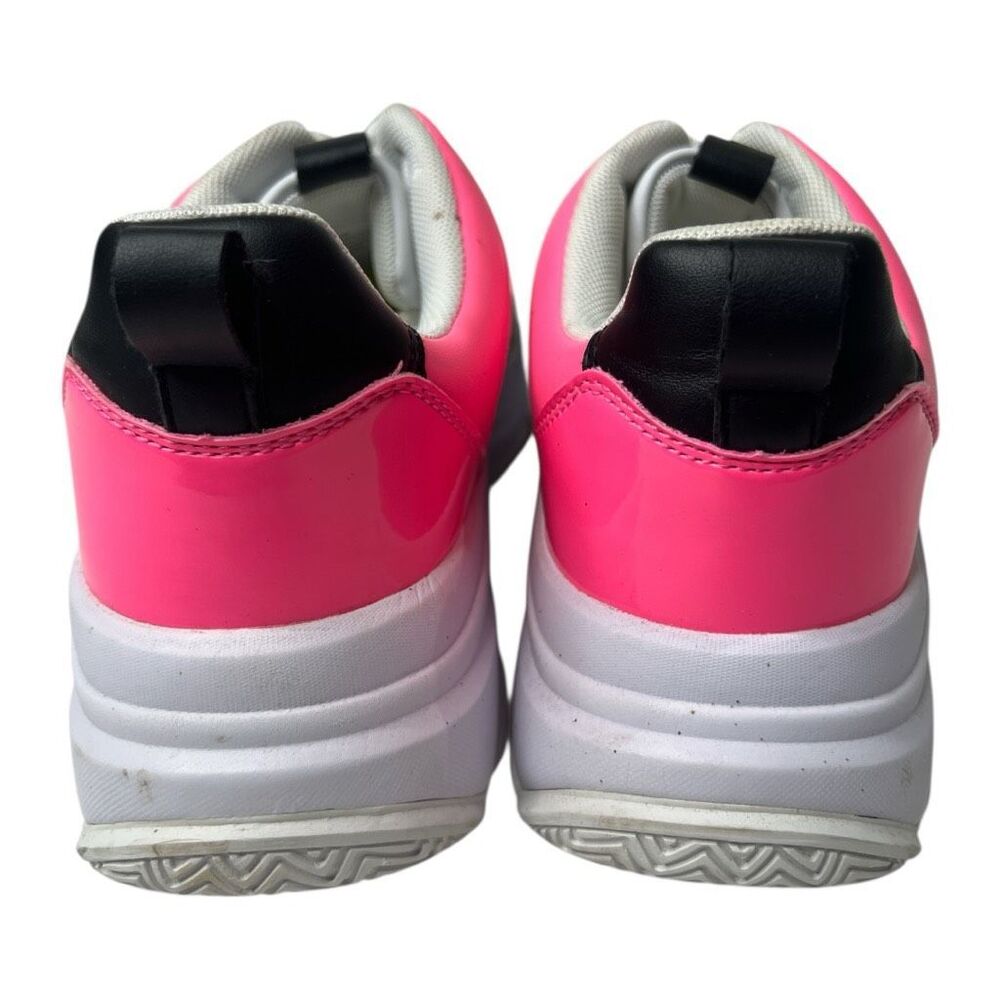 Guess Sneakers Pink White Black Sz 9 - Picture 3 of 5